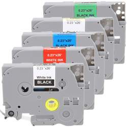 Zestaw kolorowych taśm do Brother TZE 6mm Zamiennik